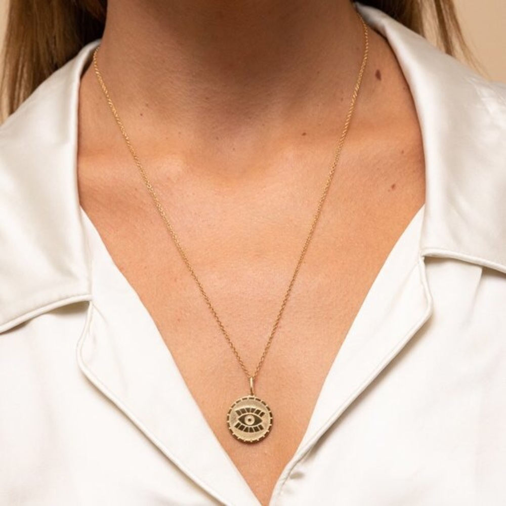 Mejuri Evil Eye Boyfriend Necklace
